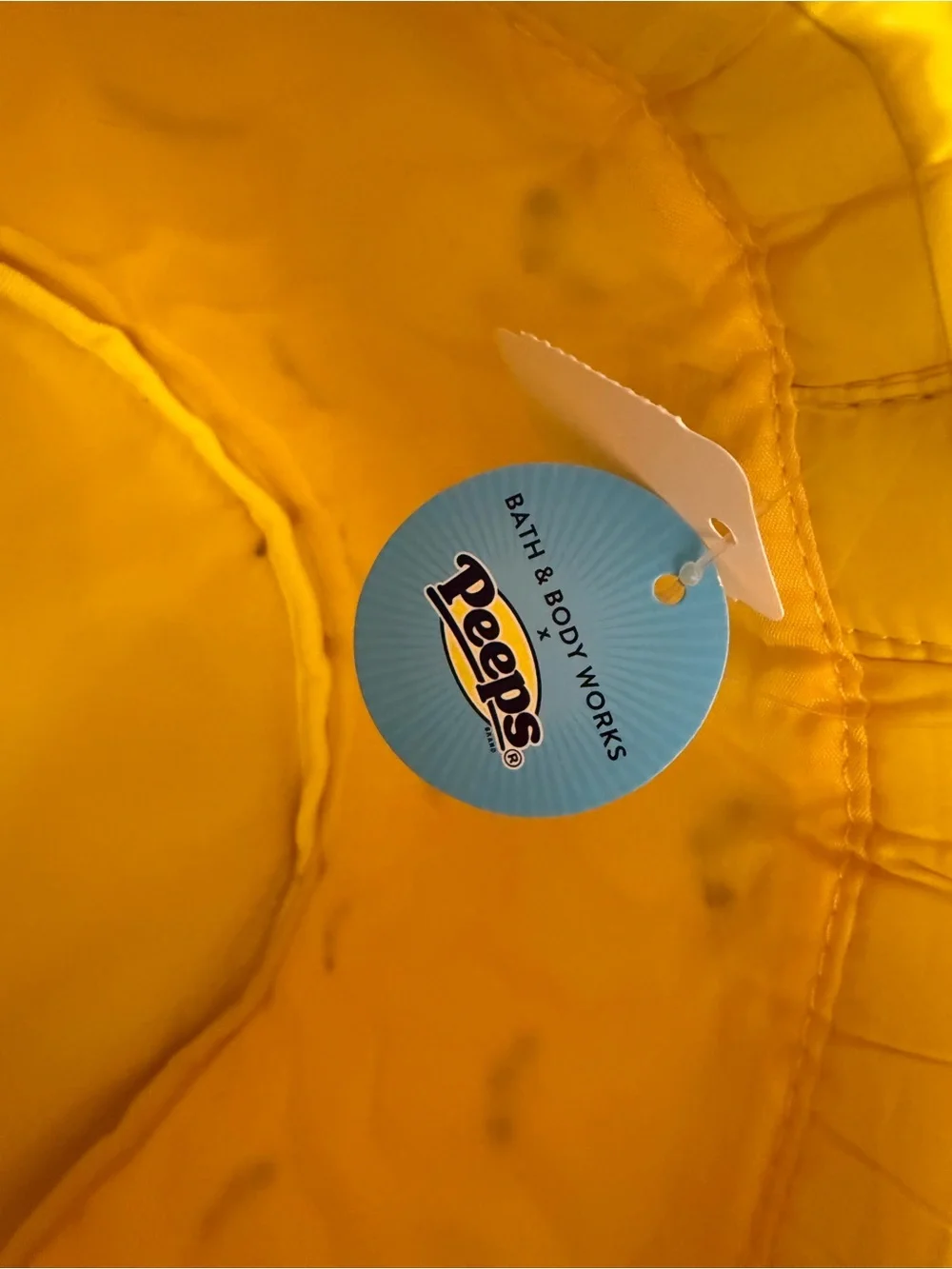 Bath & Body Works x PEEPS Yellow Quilted Bunny Basket NEW